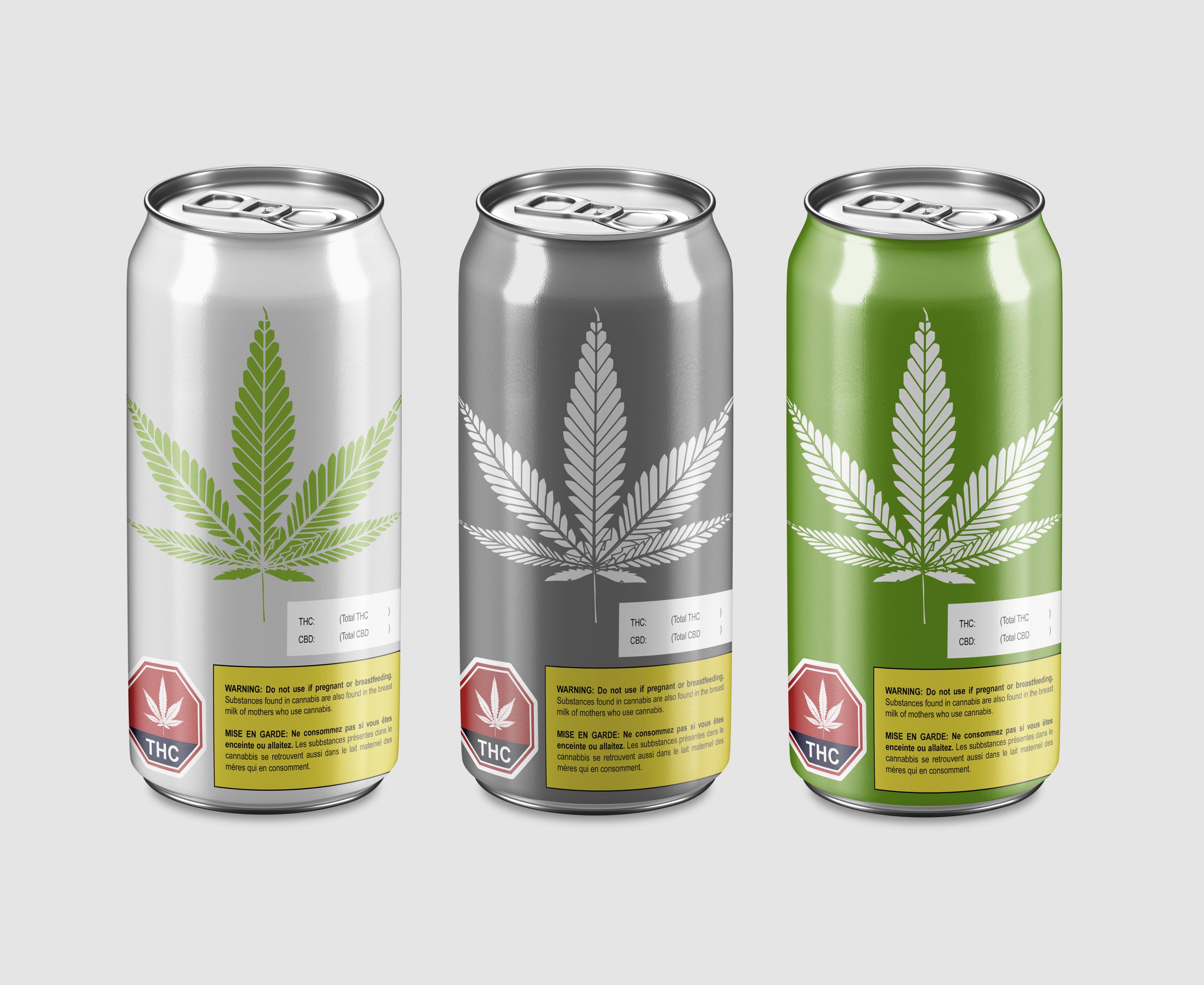 Cannabis infused beer and beverage cans